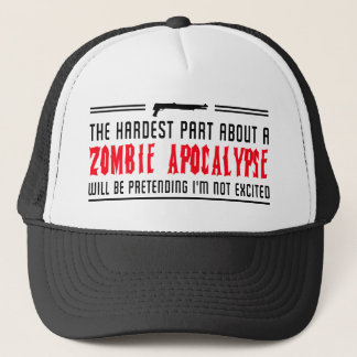 Casquette Apocalypse de zombi. Feignant je ne suis pas