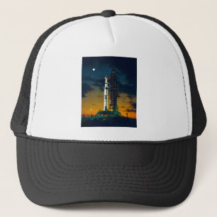 Casquette Apollo 4 Saturn V sur la protection un complexe 39