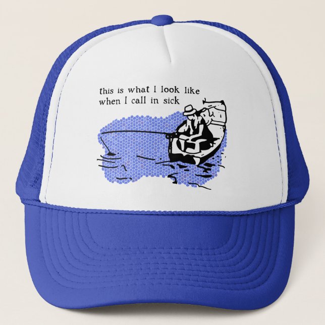 Casquette Appel dans l'humour drôle de travail de pêche de (Devant)