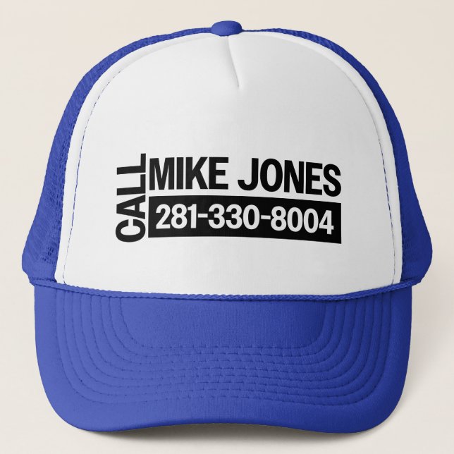 Casquette Appelle Mike Jones (Devant)