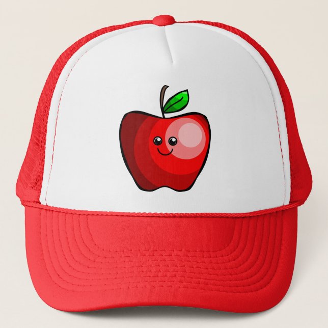 Casquette Apple rouge mignon (Devant)