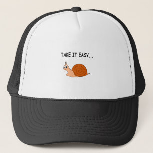 Casquette Apportez-le facilement mignon escargot de dessin