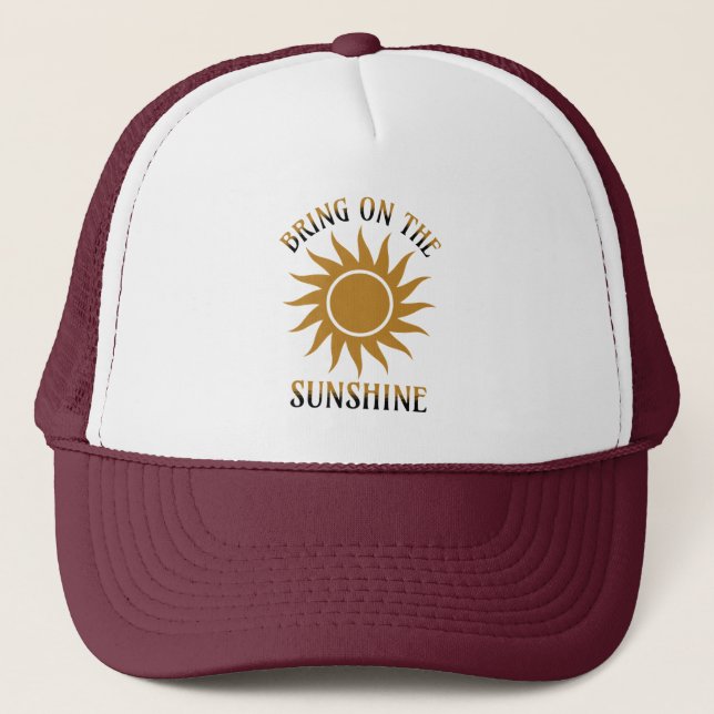 Casquette Apportez le Golden Sunshine (Devant)