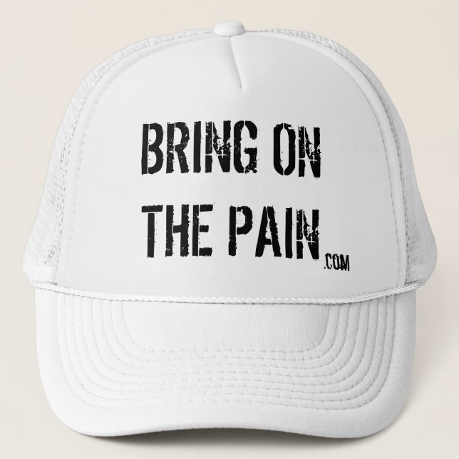 Casquette APPORTEZ SUR LA DOULEUR, .com (Devant)