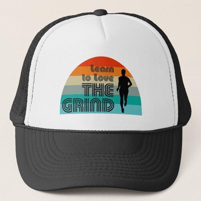 Casquette Apprenez À Aimer Le Grind Running Retro (Devant)
