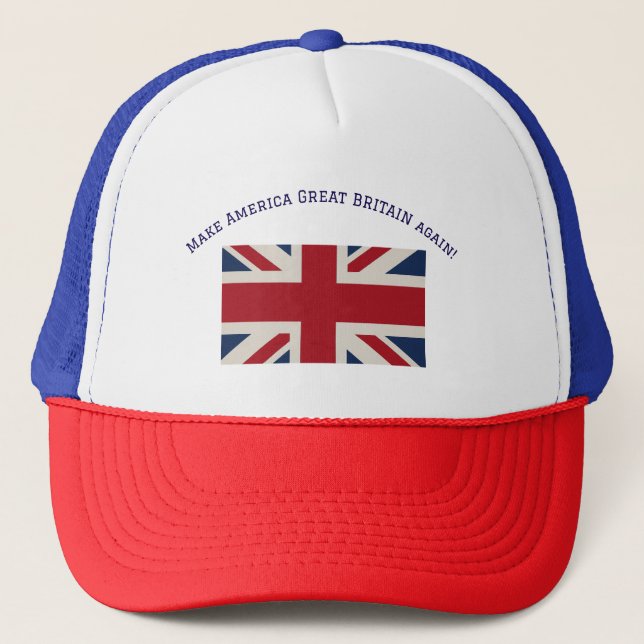 Casquette Apron - Union Jack Flag with witty statement... (Devant)