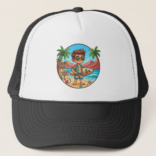 Casquette Aqaba Jordanie Vacances d'été Garçon Surfeur Casqu