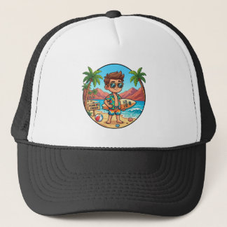 Casquette Aqaba Jordanie Vacances d'été Garçon Surfeur Casqu