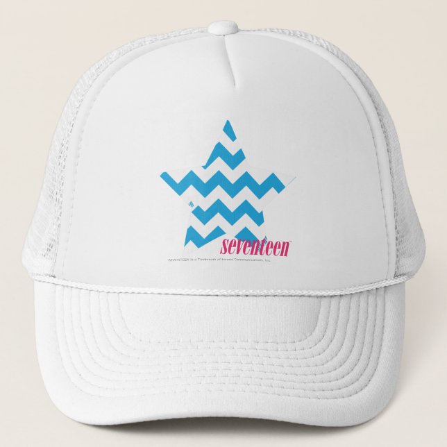Casquette Aqua 2 de zigzag (Devant)