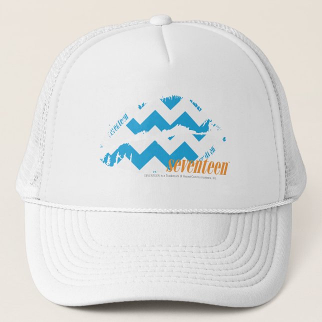 Casquette Aqua de zigzag (Devant)