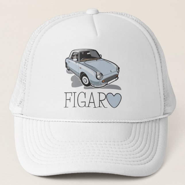 Casquette Aqua pâle de Nissan Figaro (Devant)