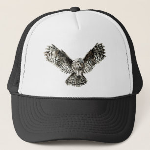 Casquette Aquarelle Chouette rayonnante Oiseau Aquarelle Nat