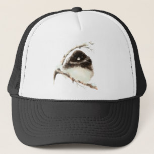 Casquette Aquarelle Cute Little Chilly Fluffy Junco Bird