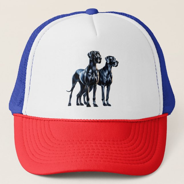 Casquette Aquarelle Great Danes (Devant)