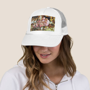 Casquette Aquarelle vintage Peinture des FLEURS D'Orchidées
