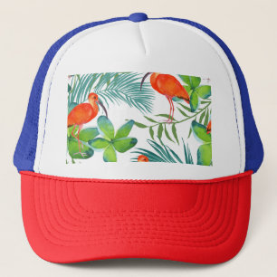 Casquette Aquarelles : motif vintage sans soudure.