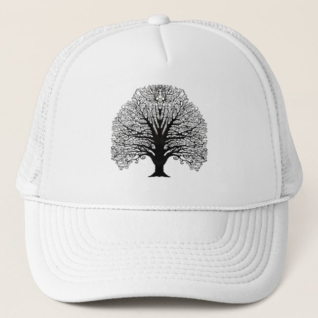 Casquette Arbre à branches noires (Devant)