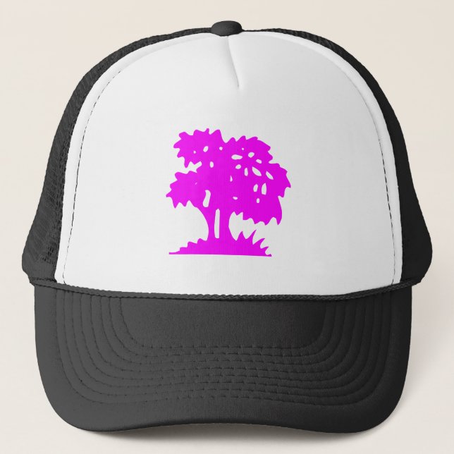Casquette Arbre à dessin - magenta (Devant)
