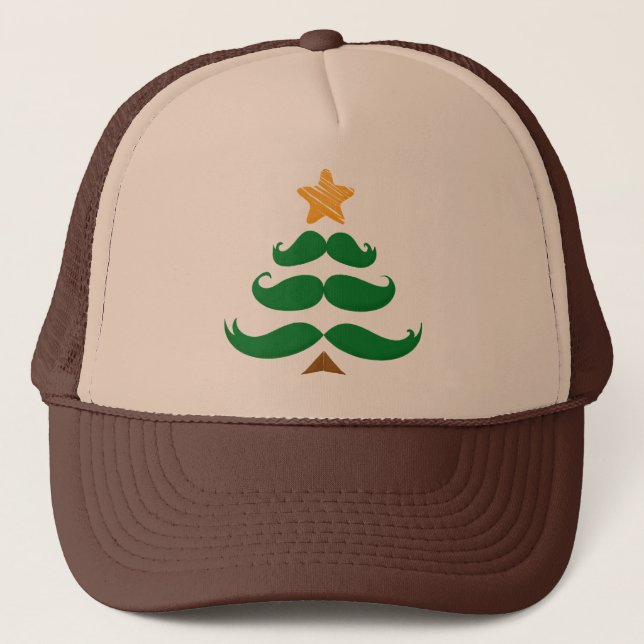 Casquette Arbre à Moustache Verte (Devant)