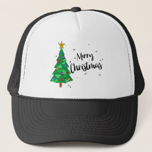 Casquette Arbre coloré géométrique tendance Joyeux Noël