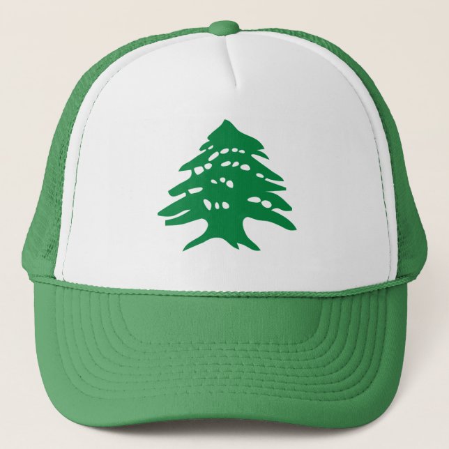 Casquette Arbre de cèdre vert du Liban (Devant)
