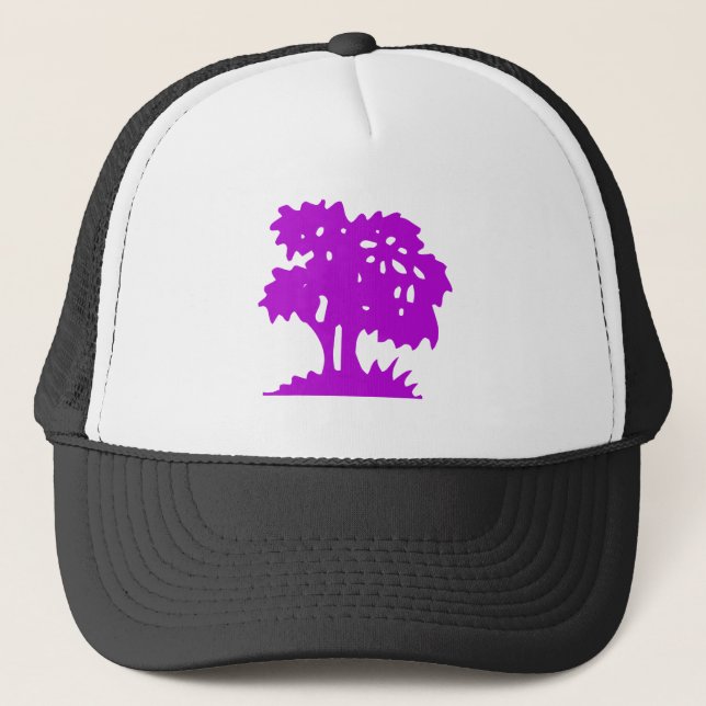 Casquette Arbre de dessin - Violet (Devant)