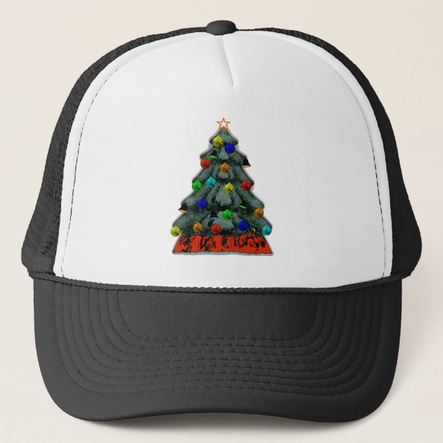 Casquette Arbre De Noël Décoré MUSÉE Cadeaux Zazzle (Devant)