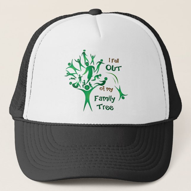 Casquette Arbre familial amusant (Devant)
