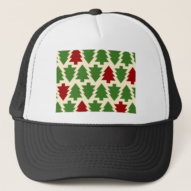 Casquette Arbres de Noël Motif de Fêtes (Devant)