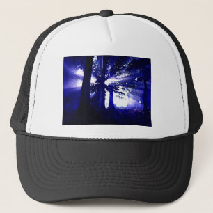 Casquette Arbres de nuit bleus