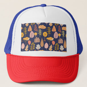 Casquette Arbres multicolores : Vintage mi-automne