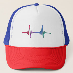Casquette Arc-en-ciel de fierté de battement de cœur Allié L