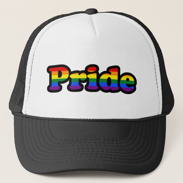 Casquette Arc-en-ciel LGBTQ de la fierté LGBT+ (Devant)