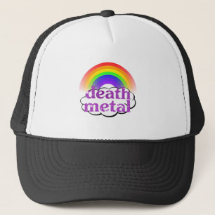 Casquette Arc-en-ciel mignon en métal de la mort