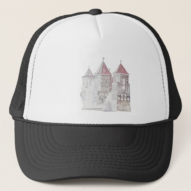 Casquette Architecture du château de Mir en Biélorussie (Devant)