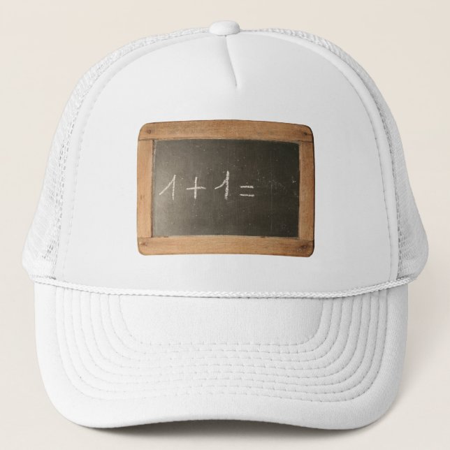 Casquette Ardoise 04 - Leçons mathématiques (Devant)