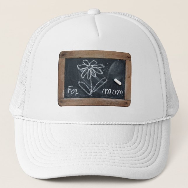 Casquette Ardoise 10 Fleur pour chapeau de camion maman (Devant)