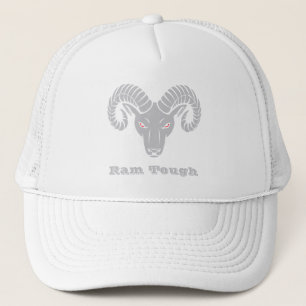 Casquette Aries Ram brillant argent métallique