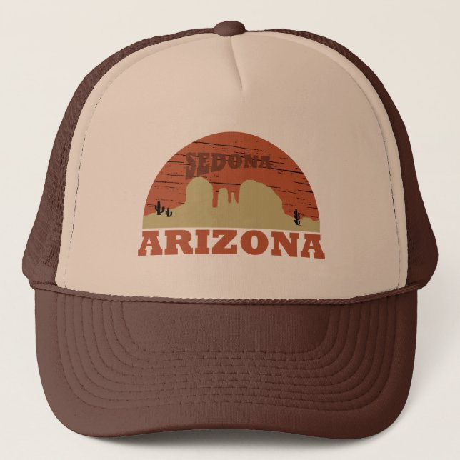 Casquette arizona sedona coucher de soleil vintage (Devant)