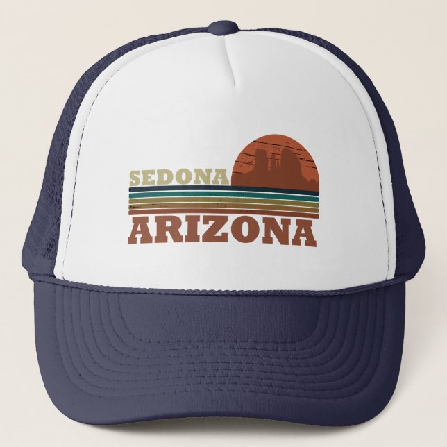 Casquette arizona sedona coucher de soleil vintage (Devant)