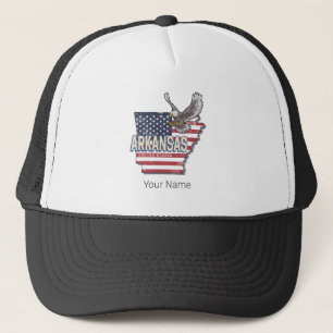 Casquette Arkansas États-Unis Carte Retro Vintage USA