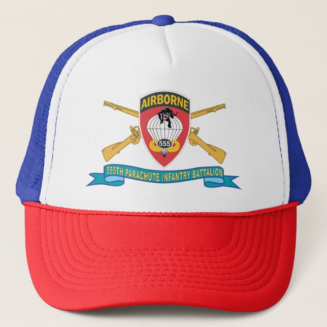 Casquette Armée de terre - 555e bataillon d'infanterie parac (Devant)