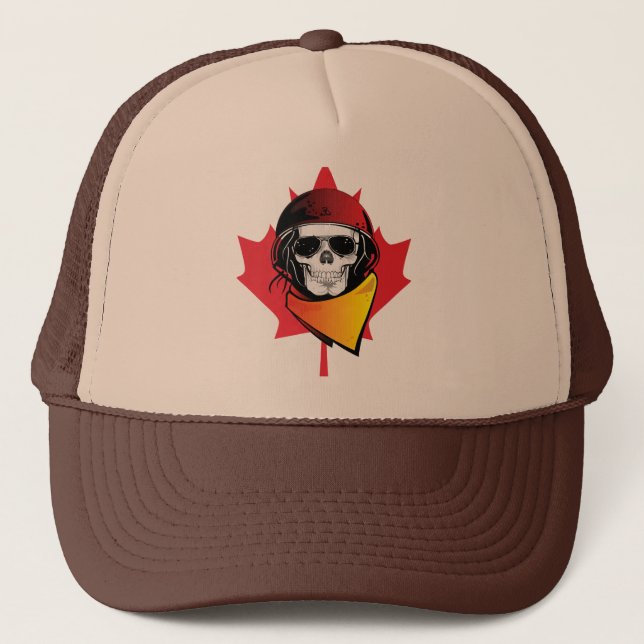 Casquette Armée rebelle du Canada Crâne Feuille d'érable (Devant)