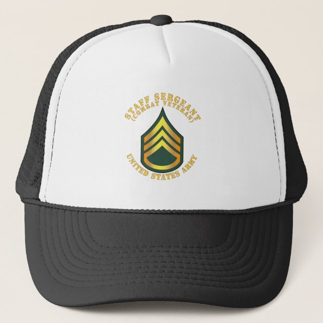 Casquette Armée - Sergent d'état-major - GSS - Vétéran de co (Devant)