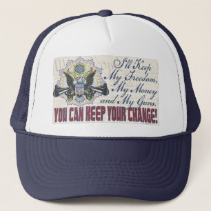 Casquette Armes à feu d'argent de liberté Arme à feu-Toti