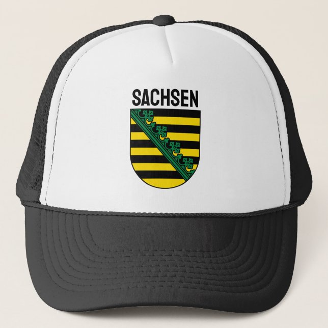 Casquette Armoiries de Sachsen (Saxe), ALLEMANDE (Devant)