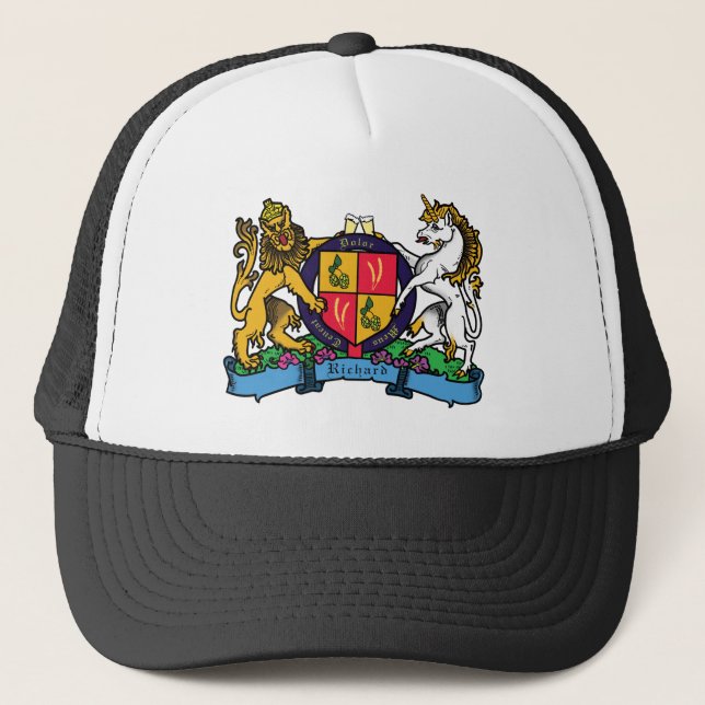 Casquette Armoiries du lion et de la licorne de bière rampan (Devant)