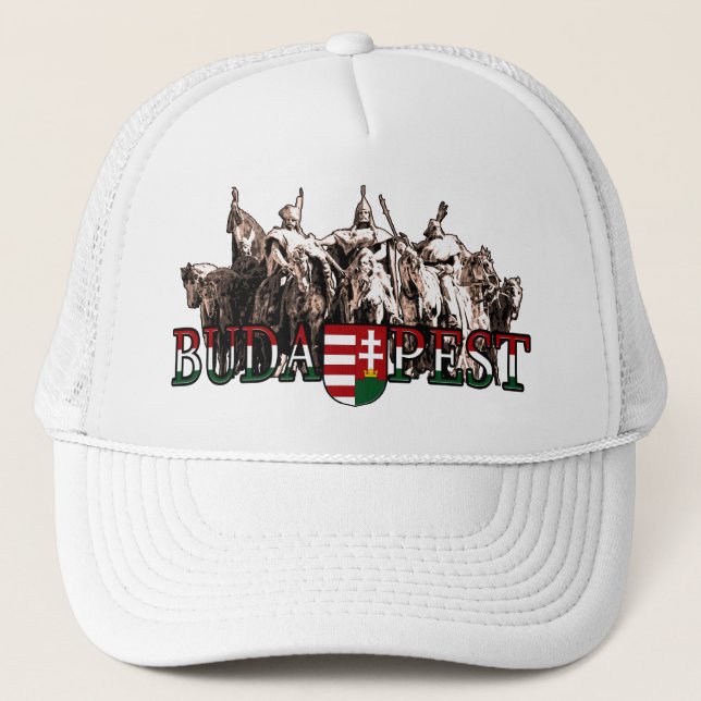Casquette Arrangement de Budapest Hongrois avec drapeau (Devant)