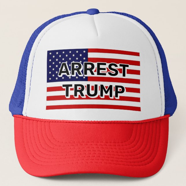 Casquette ARREST TRUMP ( vous pouvez modifier les mots ) (Devant)