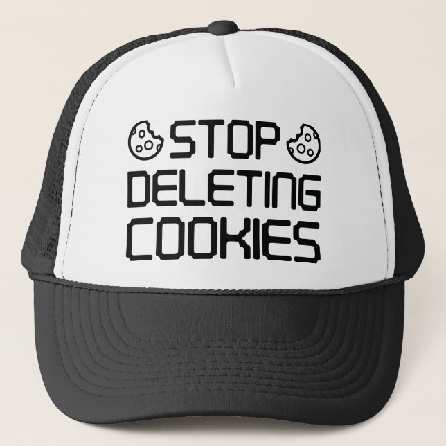 Casquette Arrêter la suppression des cookies (Devant)
